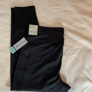 Ideology Black High-Waist Active Leggings with Side Pocket